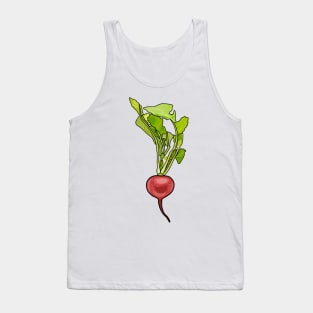 Radish cartoon illustration Tank Top